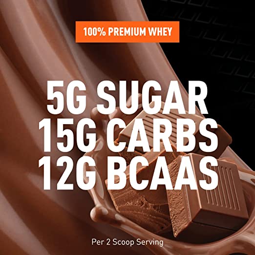 Body Fortress Super Advanced Whey Protein Powder, Chocolate, Immune Support (1), Vitamins C & D Plus Zinc, 1.78 lbs